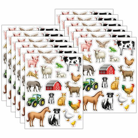 TEACHER CREATED RESOURCES Farm Stickers, 20 Designs, 1440PK 7090